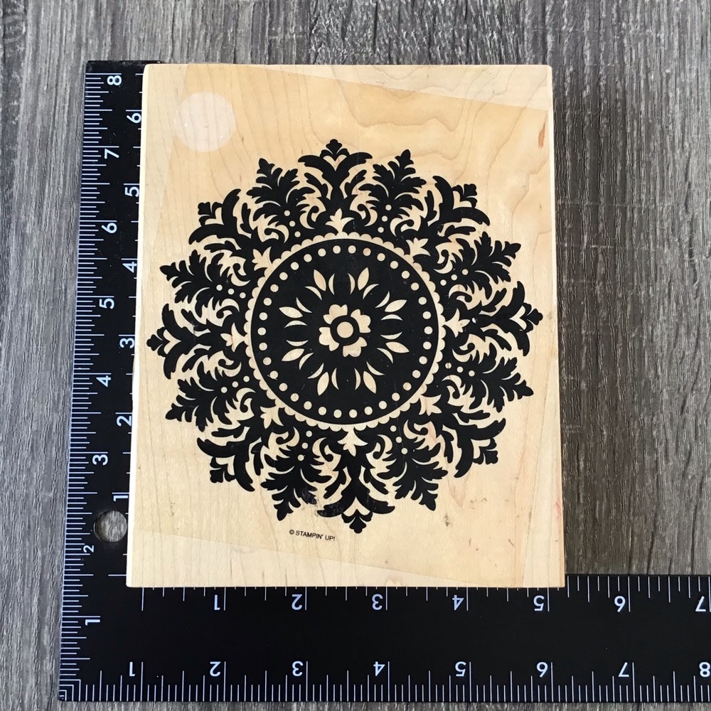 Stampin’ Up Large Medallion Rubber Stamp